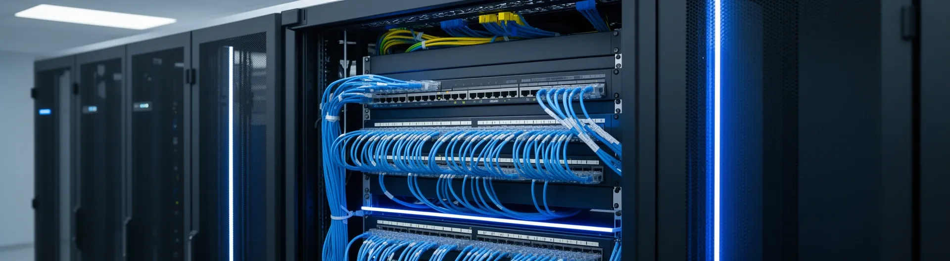 Cableado estructurado para empresas en sala técnica