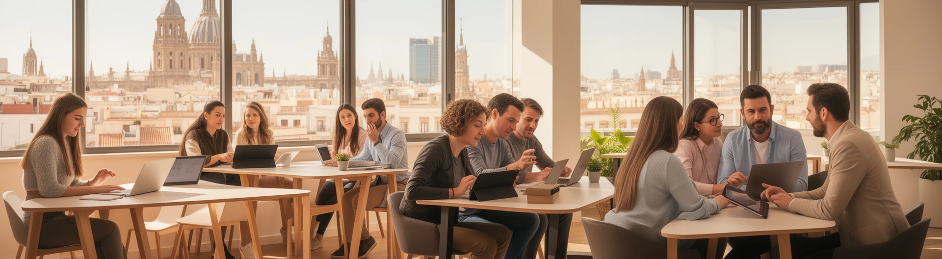 Equipo de consultoría de Impulso trabajando en plan director con dirección de cliente